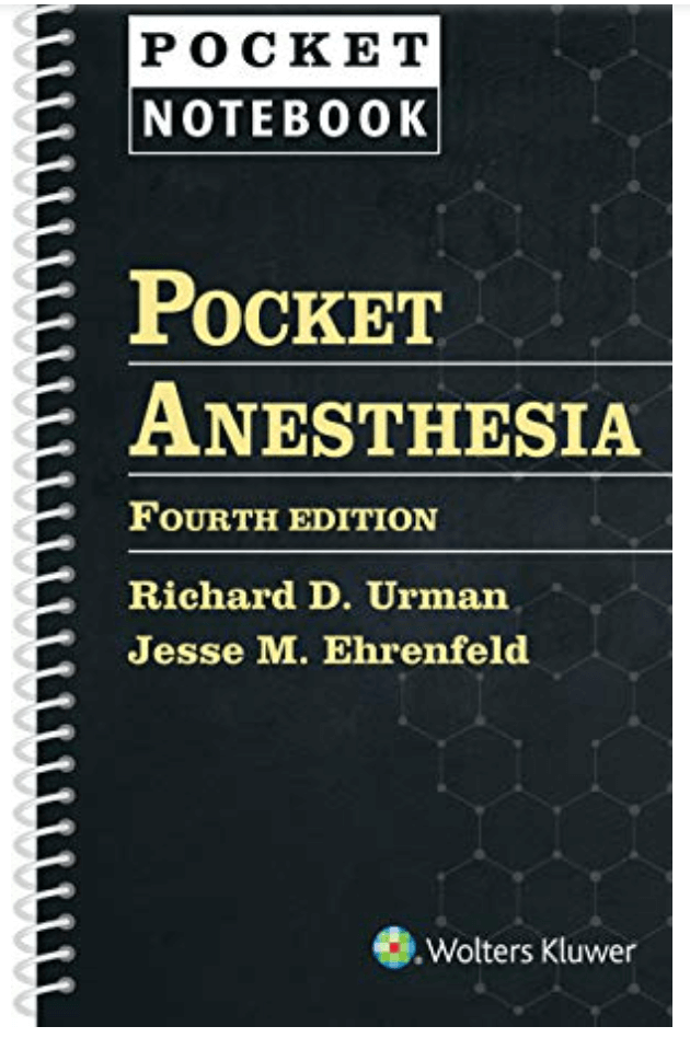 POCKET Anesthesia 4th Edition