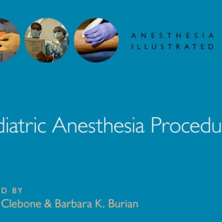 Pediatric Anesthesia Procedures-Oxford University Press (2020)